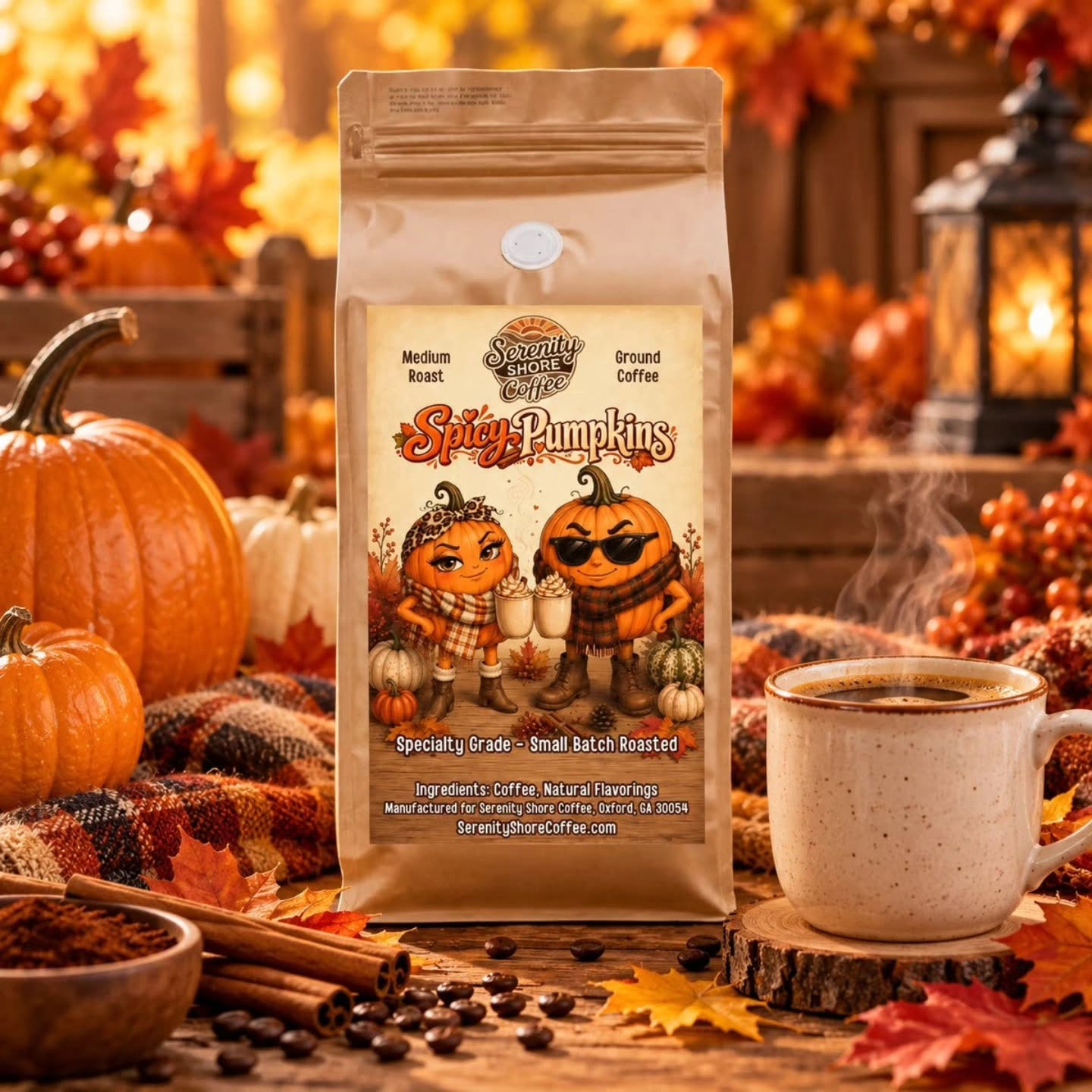Advertisement from Serenity Shore Coffee
