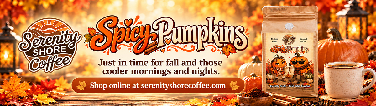 Advertisement from Serenity Shore Coffee